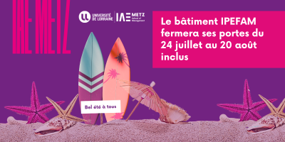 Fermeture IAE Metz